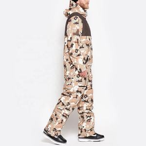 Camo One Piece Ski Suit Waterproof Men Snowboard Jumpsuit Outdoor Winter Warm Breathable Snow Suit for Men Women Hooded Unisex - Product Image 3