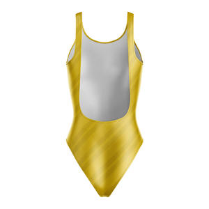 ชุดว่ายน้ำวันพีซสำหรับนักกีฬาหญิงมืออาชีพ คุณภาพสูง พิมพ์ลายแบบซับลิเมชั่น เป็นมิตรกับสิ่งแวดล้อม ยืดหยุ่นได้ดี - Product Image 3