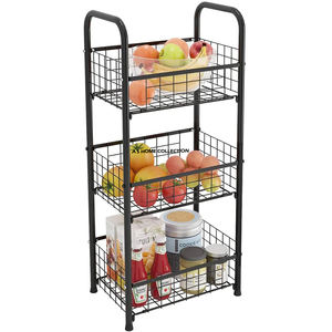 Estante de Almacenamiento de Metal de 3 Niveles, Color Negro, para Especias, para Cocina, Baño, Hogar, Hotel, Estantes y Unidades de Almacenamiento - Product Image 3