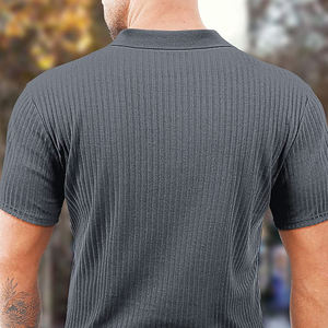 Camiseta Polo de Manga Corta para Hombre, Último Modelo, Alta Calidad, 100% Algodón, 200 GSM, OEM, Gritstones, Negro, Anthramel, Blanco, Gris, Colorblock - Product Image 3