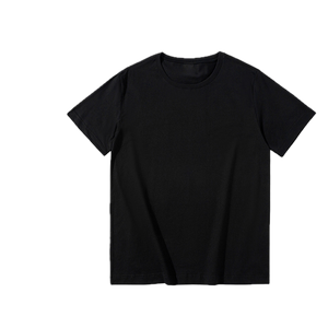 T-shirt à manches courtes en jersey 100 % coton pour homme SPRINT SPORTS, col rond, coupe classique, bleu uni, tissu tricoté teint uni, décontracté - Product Image 3