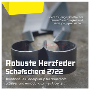 Horse Shears Commercial Grade Reusable Germany Stainless Steel Self <b>Sharpening</b> <b>Blades</b> Heart Spring 6.1 Inch Straight Cutting - Product Image 5