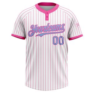 เสื้อซอฟต์บอลแบบสั่งทำพิเศษ ไซส์พลัส แขนสั้น ติดกระดุมสองเม็ด สำหรับทุกเพศ ระบายอากาศได้ดี ผลิตจากโพลีเอสเตอร์ 100% เหมาะสำหรับทีม ใส่ได้ทุกฤดู ปรับแต่งได้ - Product Image 2