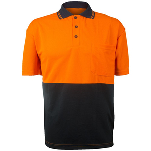 Men's High Visibility Reflective <b>LED</b> Flash Safety Contrast Short Sleeve Polo Shirt Customizable Logo Custom Safety <b>Clothing</b> - Product Image 5