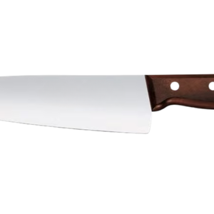 Cuchillo de Chef de Madera de 20 cm, Hoja Afilada de Acero Inoxidable, Mango de Madera Marrón, Cuchillo de Cocina Profesional para Cortar Carne y Verduras - Product Image 3