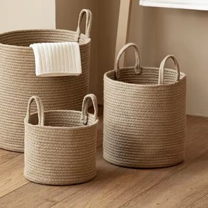 Premium Handmade Jute <b>Storage</b> Basket Eco Friendly Durable Design For Home Decoration And Practical Use - Product Image 3