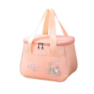 premium leakproof thermal food carrier durable nylon lunch organizer with cute character print and reinforced handles - Product Image 4