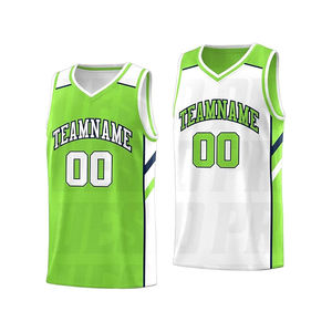 Camiseta de Baloncesto Personalizada, Transpirable, de Malla, para Hombre, Reversible, con Costuras Acanaladas, Fabricante de Ropa Deportiva - Product Image 1