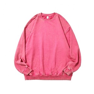 เสื้อสเวตเชิ้ตสไตล์วินเทจ ยูนิเซ็กซ์ ผ้าฝ้าย 100% หนัก 450 กรัม ทรงโอเวอร์ไซส์ ไหล่ตก ลายบาติก สำหรับผู้หญิงและผู้ชาย สวมใส่สบายๆ - Product Image 3