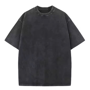 Camisetas de Hombre Tejidas Personalizables con Lavado Ácido y Vintage, 100% Algodón, Transpirables, de Secado Rápido, Alta Calidad y Elegantes - Product Image 5