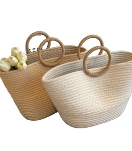 <b>Large</b> Capacity Straw Straw <b>Bag</b> Crochet Macrame <b>Beach</b> <b>Bags</b> Direct From Indian Supplier - Product Image 1
