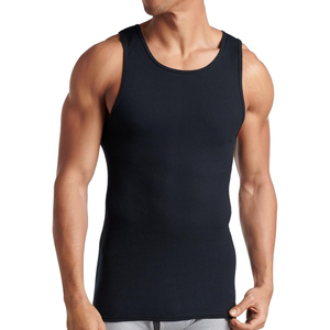 Débardeur côtelé 100 % coton pour homme, couleur unie, lavable en machine, sans couture, séchage rapide, respirant, sans manches, pour la gym et l'entraînement décontracté - Product Image 1
