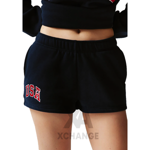 Sweat-shirt brodé USA pour femme, col rond, 100% coton, tricoté, manches longues, vêtements décontractés d'automne - Product Image 5