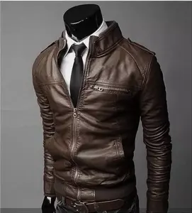 Chaqueta de Cuero Genuino para Hombre, Nueva Moda 2026, Manga Larga, Otoño, Chaqueta de Invierno para Hombre - Product Image 4