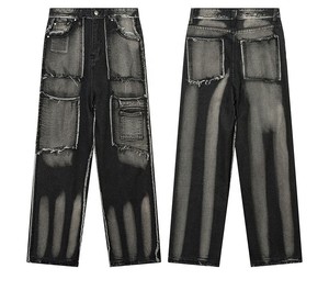 เสื้อผ้าสั่งทำขายส่ง น้ำหนักเบา ซักด้วยกรด ระบายอากาศได้ดี ผ้าฟลีซ ผ้าออกซ์ฟอร์ด สไตล์ไฮสตรีท ปักลาย แพทช์  ทรงหลวม ผ้าฝ้าย 100% ลายยืดหยุ่น - Product Image 6