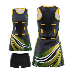 Women Sublimation Transfer Print Netball Uniform Design Netball <b>Dress</b> Custom Player name Team Name <b>Sweat</b>-Wicking - Product Image 4
