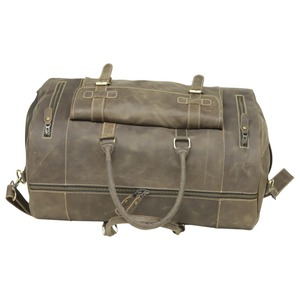 Vintage Crazy Horse Leather Duffle Bag <b>Men</b> Travel Weekender Overnight Gym Carry <b>On</b> Bag Custom Genuine Leather Luggage Bag - Product Image 6