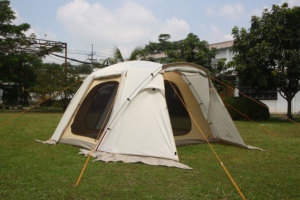 Tente TOPAZ G/L pour 4 personnes, type étendu, une chambre, quatre saisons, imperméable, en polycoton, pour usage extérieur, camping familial - Product Image 2