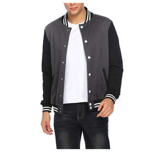 Chaqueta Varsity Personalizada para Hombre, Cosida a Mano, Informal, Antiarrugas, Transpirable, para Adultos - Product Image 1