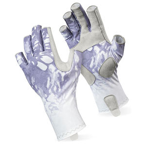 Guantes de Pesca Personalizados con Diseño Sublimado, Medios Dedos, Agarre Sintético Ecológico en la Palma - Product Image 1