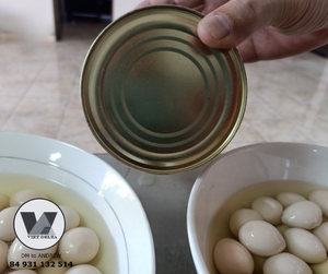 HUEVOS DE CODORNIZ ENLATADOS EN SALMURINA, ECOLÓGICOS Y SEGUROS, 15 oz, HUEVOS DE CODORNIZ COZINADOS Y PELADOS, PREPARACIÓN RÁPIDA PARA HOTPOT, RAMEN, SOPPA, MENÚ DE CATERING - Product Image 2