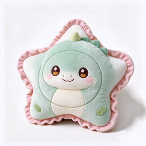 Almohada de peluche personalizada con forma de estrella de panda rojo, suave y adorable, cojín de animal de peluche. - Product Image 6