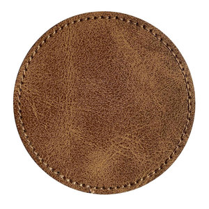 Patch vintage en cuir véritable du fabricant pour baskets et sacs à dos, formes circulaires/carrées, matériau PU, œillet métallique 3D - Product Image 5