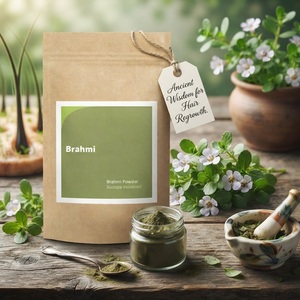 Poudre d'extrait de Bacopa Monnieri (Brahmi) 100g/sac, marque privée personnalisée, poudre ayurvédique pour la croissance des cheveux - Product Image 2