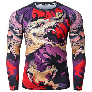 Sous-vêtement de compression pour homme à manches longues UPF 50+ Performance Fit Rash Guard - Product Image 1