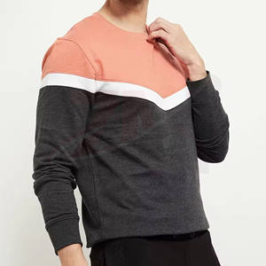 Sweat-shirts classiques à col rond, surdimensionnés, de haute qualité, épais, à double couche, à manches longues, vêtements pour hommes, services de conception - Product Image 1