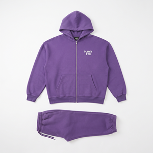 Conjunto Deportivo con Capucha para Mujer, Talla Grande, Color Sólido, Manga Larga, Cierre de Cremallera, Bolsillos Laterales, Ropa Casual de Otoño - Product Image 4