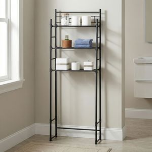 Venta Shopee de 3 niveles sobre el inodoro estantería de baño eBay venta al por mayor de Taiwán almacenamiento de muebles fabricante montado en la esquina - Product Image 2