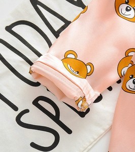Ensemble pyjama pour filles, manches longues, couleur unie, vêtements de nuit d'automne, doux et confortables, vêtements de nuit pour enfants, vert - Product Image 4