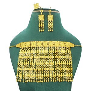 Martasha diseñador islámico Ramadán especial chapado en oro UAE joyería especial Dubai joyería collar pendiente conjunto Joyería Árabe - Product Image 3