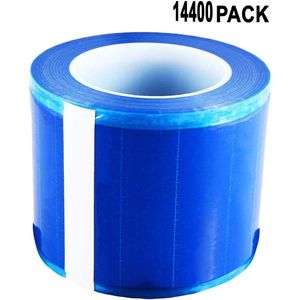 Pellicola adesiva barriera 4 \ "X 6 \" confezione 14400 nastri blu monouso (1200 fogli Per rotolo) pellicola protettiva con nastro chirurgico barriera - Product Image 4