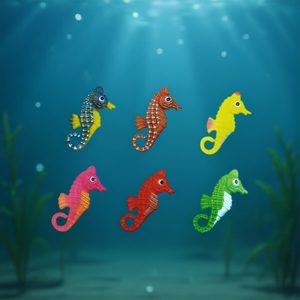 Decoraciones de acuario Yommy Seahorse, juego colorido para decoración de peceras - Product Image 3
