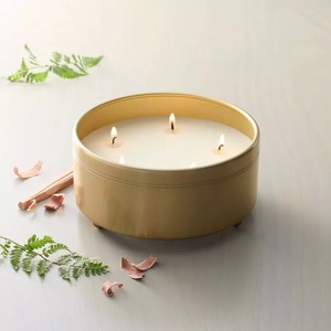 Support de bougie de 12,25 pouces de hauteur, finition dorée, décoration d'intérieur, support en métal durable - Product Image 2