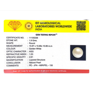 Perla Suelta de 9.5 Quilates, Gema de Lujo para Joyería Fina - Product Image 3