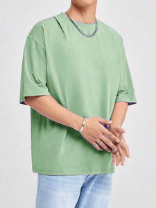 เสื้อยืดคอตตอนแท้คุณภาพสูงทรงดรอปไหล่ สไตล์วินเทจ สีซีดจางแบบซันเฟด  ไซส์ใหญ่พิเศษ น้ำหนักมาก รับสกรีนโลโก้ตามสั่ง - Product Image 4