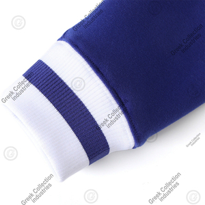 Greek sorority fraternity <b>cardigans</b> 100% cotton blue women's sweaters V-neck university embroidery logo college <b>varsity</b> <b>cardigan</b> - Product Image 2