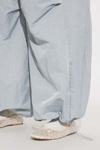 Mens Nylon Wide Leg <b>Drawstring</b> Parachute Pants Casual Loose Fit Streetwear <b>Trousers</b> men's pants - Product Image 5