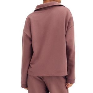 Sudadera con Cuello para Mujer, Estilo Casual, Manga Larga, Suave y Cómoda, Ropa de Moda, Prendas Personalizadas, OEM, ODM, Venta al Por Mayor - Product Image 2