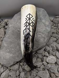 Traditional Drinking Horn Handcrafted Viking Mug Natural Polished Finish High Quality Eco Friendly Barware Gift Item - Product Image 4