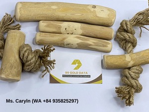 Premium Coffee Wood Dog Toy Natural Safe Chew - Product Image 2