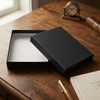 Boîte cadeau rigide de luxe en carton pour portefeuille et ceinture |   Boîte d'emballage en papier avec logo personnalisé, couvercle magnétique durable de qualité supérieure, vente en gros en vrac