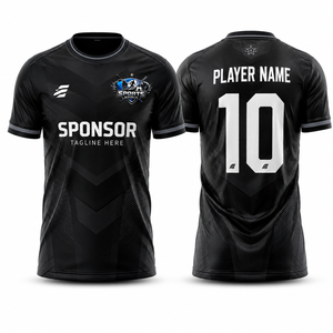 Camiseta de Fútbol de Alta Calidad, Tejido Interlock de Poliéster Suave, Secado Rápido, Ligera, Personalizable para Equipos de Fútbol, Manga Corta, Unisex - Product Image 1