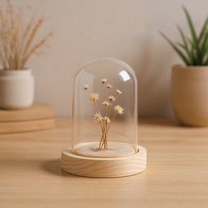 Domo Ilan con Base de 6.5x13 cm para Flores Preservadas - Product Image 2