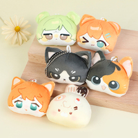 Breloques de clés personnalisées en peluche animale miniature en coton écologique et moelleux, idéales pour les meilleurs amis, avec impression personnalisée en gros pour sacs