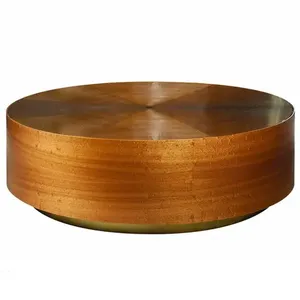 Table basse ronde décorative moderne noire pour la décoration de la maison, salon, en métal. - Product Image 5
