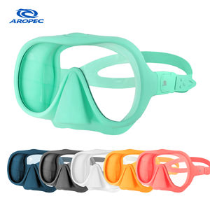Máscara de Buceo sin Marco 2026, Equipo de Snorkel de Bajo Volumen, Silicona Mate, Múltiples Colores, Logotipo Personalizado, OEM, ODM, Venta al Por Mayor - Product Image 1